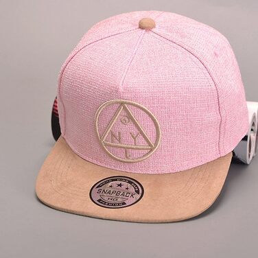 Дитяча бейсболка Belsen у стилі хіп-хоп з трикутним принтом, рожева, універсальний розмір