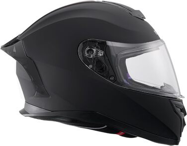 Мотошолом VEVOR інтегральний S, ABS, Bluetooth, змінне скло, DOT, чорний, для підлітків і дорослих
