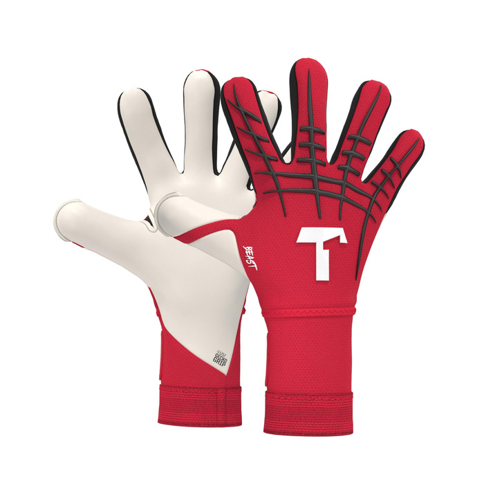 Воротарські рукавиці T1TAN Profi Beast 3.0 Red - захист пальців, розміри 6-11, для дорослих та підлітків