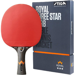 STIGA Royal WRB Настільна ракетка для тенісу – професійна офензивна 3-зіркова, ITTF сертифікат, WRB технологія, для досвідчених і професіоналів