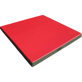 Гімнастичний мат NiroSport 100x100x8 см, м'який, для фітнесу, тренувань, спортивний, захисний, червоний, вироблено в Німеччині