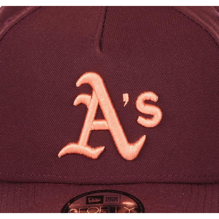 Кепка бейсболка New Era MLB Oakland Athletics 9Forty A-Frame Snapback, червона, універсальний розмір
