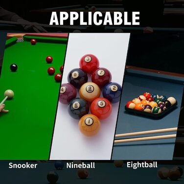 Набір більярдних київ Aklot (4 шт.) з канадського клена, 147 см, для професійних гравців, вага 510-595 г