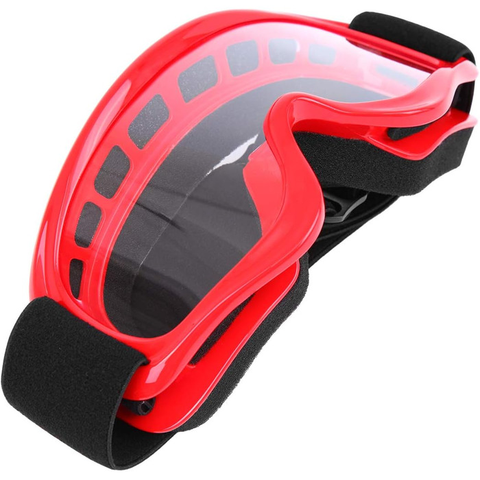 Шолом Samger DOT для дітей та підлітків, Motocross, Off Road, Dirt Bike, ATV, мотоциклетний, комплект з рукавичками та окулярами (L, Червоний)