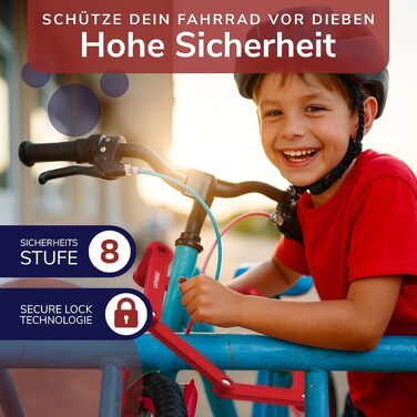 Надійне велозамок для велосипеда та електровелосипеда з рівнем захисту 10, 2 ключі, компактний, проста установка