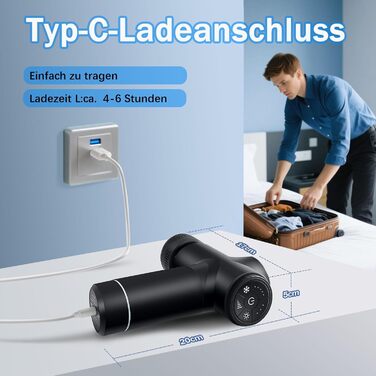 Електрична масажна пістолета з підігрівом та охолодженням для глибокого масажу м'язів