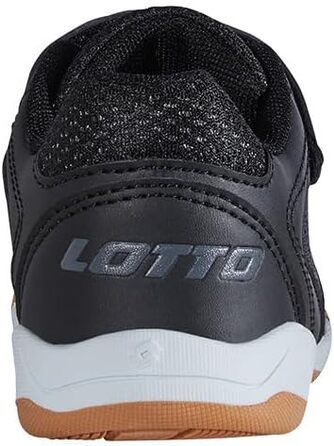 Дитячі спортивні кросівки Lotto Whizzer K для залу, чорні (Black Dk Grey), розмір 30 EU