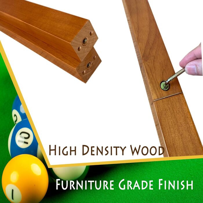 Стійка для більярдних київ на 8 київ, аксесуар для більярдного столу, дерев'яна підставка, підставка для київ для більярдного залу (FLOOR-8-MAHOGANY) (Boden-8-eiche)