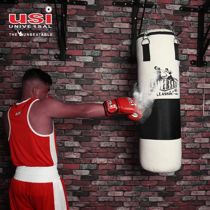 Боксерський мішок USI з канвасу, порожній, для боксу, кікбоксингу, MMA, тренувань, з ланцюгом для підвішування