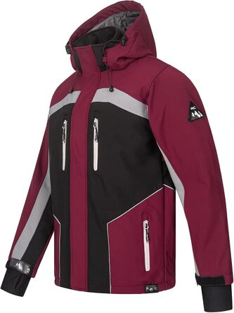 Чоловіча куртка Softshell Rock Creek Outdoor H-311, виночервона, розмір L