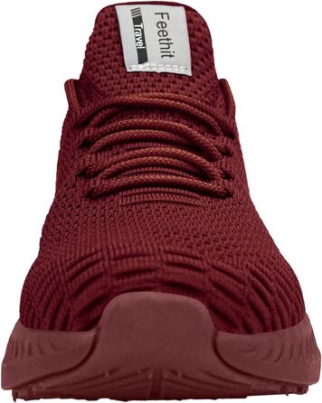 Кросівки Feethit для чоловіків: спортивні, для бігу, зручні, з гумовою підошвою, легкі та дихаючі (44 EU, бордовий)