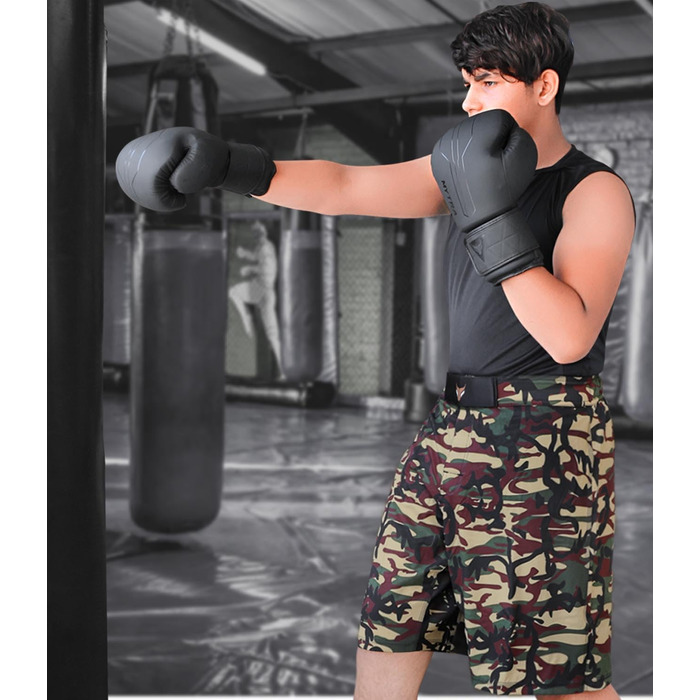Боксерські рукавички Mytra Fusion 16oz чорні з бинтами, для MMA, Муай Тай, кікбоксингу, чоловічі та жіночі, тренувальні