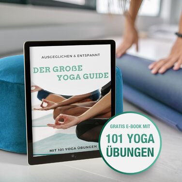 Йога подушка для медитації – Кругла подушка для йоги з наповнювачем з лушпини гречаної – Діаметр 30 см, висота 23 см, змивний оксамитовий чохол (Petrol)