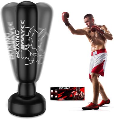 Стенд-мішок для боксу дорослий/підлітковий, 180 см, PVC, для боксу, кікбоксингу, муай-тай, MMA, боксерського тренування