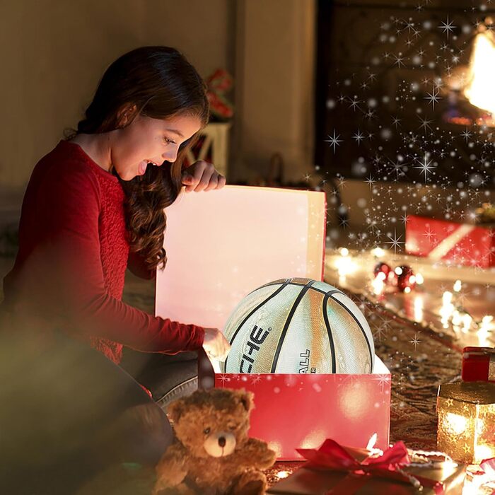 Баскетбольні м'ячі Wuzfully для дітей та дорослих, для гри в приміщенні та на вулиці (золотий)