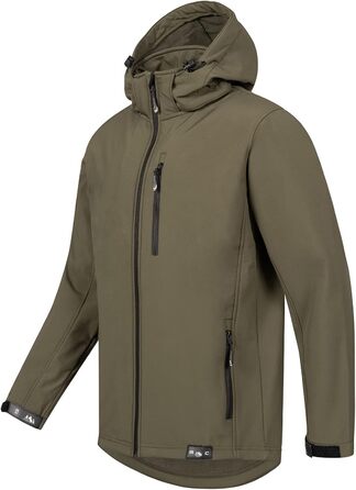 Чоловіча куртка-софтшелл Rock Creek Outdoor H-168 для активного відпочинку, темно-зелена, розмір M