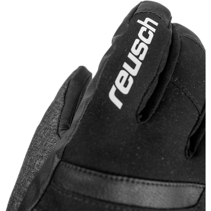 Герметичні гірськолижні рукавички Reusch Gore-TEX унісекс Softshell, чорно-сірі, розмір 7.5