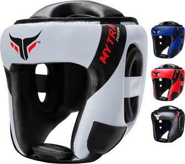 Захист голови Myotra Fusion для боксу, MMA, Муай Тай, Карате (білий/чорний, L-XL)