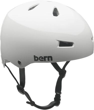 Велосипедний шолом Bern Macon H2O 2011, глянцевий білий, універсальний розмір, водостійкий