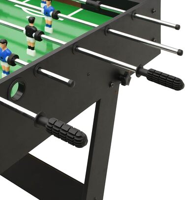 Складаний стіл для кікеру vidaXL 121x61x80 см, чорний
