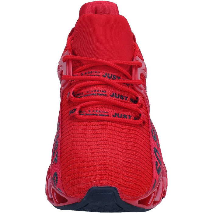 Чоловічі кросівки для бігу JSLEAP - спортивні, дихаючі, легкі, розмір 45 EU, червоні