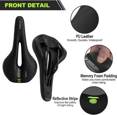 Велосипедне сідло з Memory Foam: зручне, анатомічне, амортизуюче для BMX, шосе, гірського велосипеда