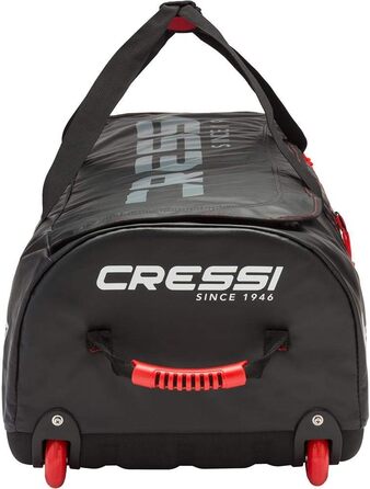 Сумка Cressi Tuna Bag 120 л, водонепроникна, чорно-червона, з колесами або без, унісекс для дорослих