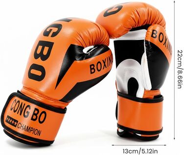 Боксерські рукавички для дітей 6 oz, Orange - для тренувань та спарингу (3-12 років)