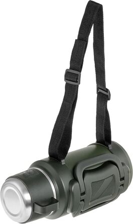 Термос Badger Outdoor Big Boy 1,3 л з нержавіючої сталі, із чайним ситечком, вакуумною ізоляцією, зберігає тепло до 24 годин, з ремінцем для перенесення, оливковий зелений