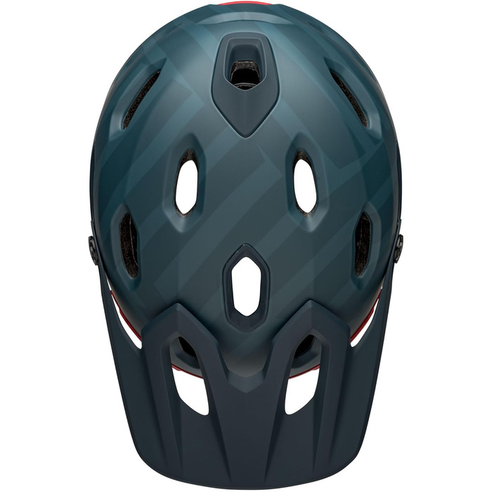 Шолом для даунхілу Bell Super DH Spherical Prime матовий синьо-червоний, розмір M