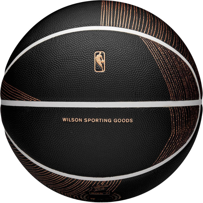 М'яч для баскетболу Wilson NBA Champagne Series, розмір 7, чорний/коричневий