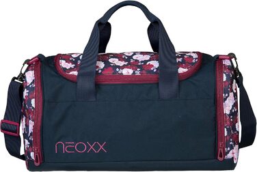 Дитяча спортивна сумка Neoxx Champ My Heart Blooms, синьо-червона, для одягу та взуття, шкільна тренувальна сумка