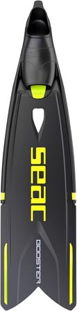 Ласти Seac Booster з довгим змінним лезом для фрідайвінгу та підводного полювання, чорні/жовті, розмір 41/42