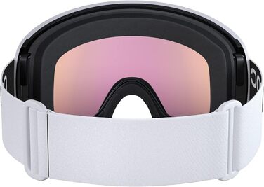 Гірськолижна маска POC Orb Clarity, біло-помаранчева, для шолома, лінзи Spektris Orange