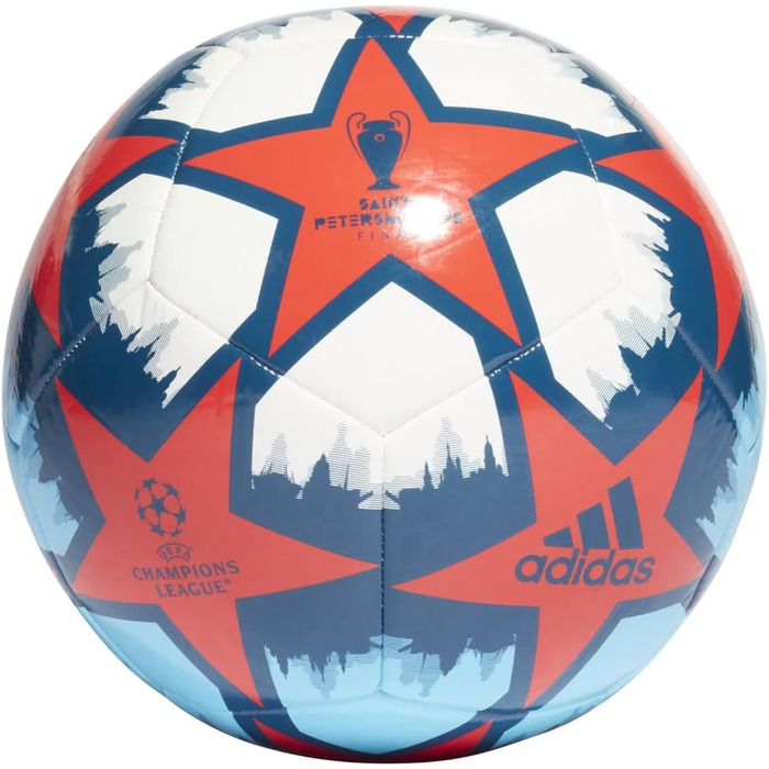 М'яч футбольний Adidas UCL Finale Club St. Petersburg, синій, розмір 5, унісекс