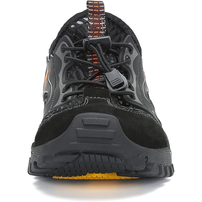 Чоловічі спортивні сандалії FLARUT для літа, трекінгу та хайкінгу. Легкі, дихаючі, з сітчатим верхом. Ідеально для туризму, бігу та скелелазіння. Розмір 44 EU, чорний колір.