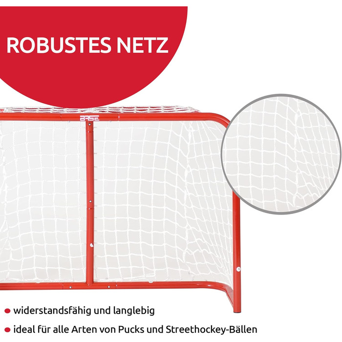 Street-Hockeytor Base 32'' - Розкладне вуличне ворота для хокею, 81x53x30 см, з м'ячем та міні-кічками