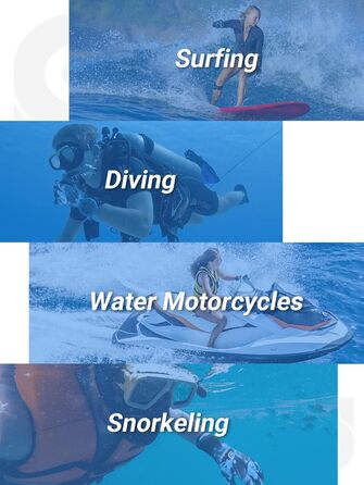 Рукавички для дайвінгу Sushall з неопрену, 3 шт. для чоловіків, тепла та антиковзаюча поверхня, еластичне зап'ястя для дайвінгу, серфінгу, снорклінгу (S, блакитний)