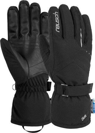 Жіночі лижні рукавички Reusch Hannah R-Tex XT чорні/сріблясті, розмір 7, водонепроникні