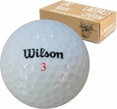 Преміальні гольф-м'ячі Wilson Mix 50 шт, AAAAA, білі, як нові (Lakeballs)