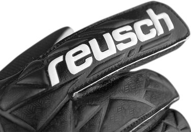 Воротарські рукавички Reusch Attrakt Starter Solid Junior (Чорні, Розмір 5) для дітей та підлітків | Зчеплення, стабільність, тренування, Kunstrasen/Naturrasen/Hartplatz
