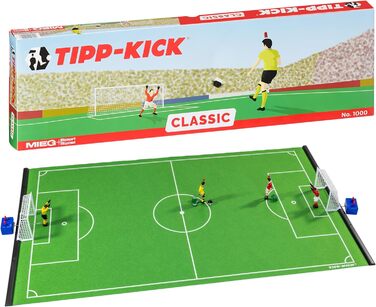 TIPP-KICK Classic 80x47 см – ігровий набір з 2 гравцями, 2 воротарями, 2 пластиковими воротами, 2 м'ячами, фетровим полем