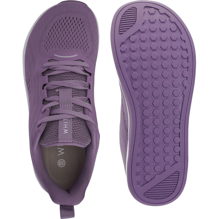 Barefoot Shoes WHITIN Unisex Широкі пальці | Мінімалістичні босоніжки з підошвою Zero-Drop, 38 EU, фіолетовий