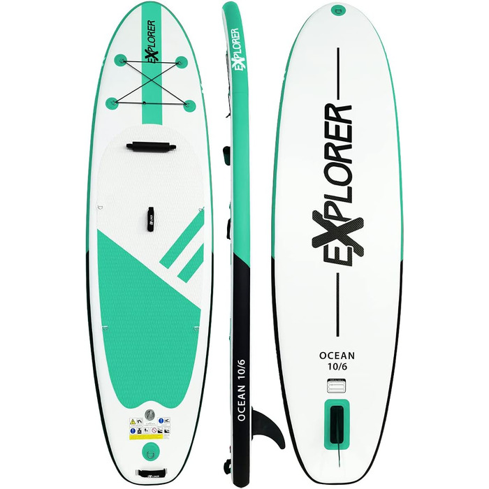 Надувна SUP-дошка Explorer 320 Ocean, комплект із веслом, ISUP, каяк, насос DH
