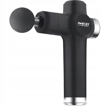 Перкусійний масажер для тіла Neo-sport NS-501, 8 насадок, чорний