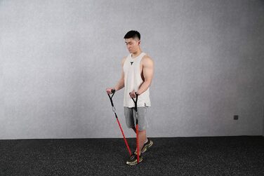 Набір аксесуарів для тренажерів KYLIN SPORT: гумки, ручки, карабіни, фітнес-петлі, ручки для турніків (чорний силікон)