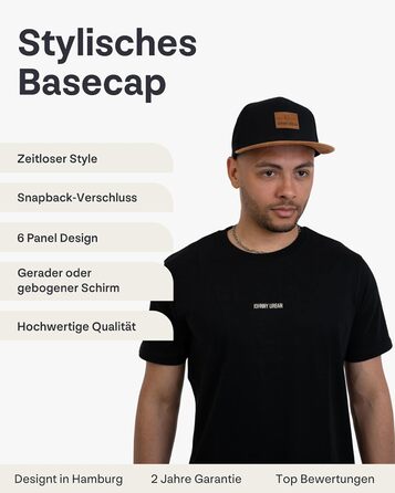 Кепка-снэпбек Johnny Urban Dean унісекс, регульована база-кепка, сіра/антрацит, один розмір