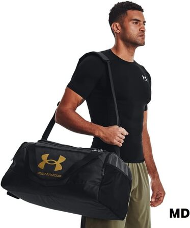 Універсальна спортивна сумка-рюкзак Under Armour UA Undeniable 5.0, чорний меланж, середній розмір