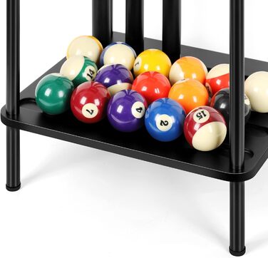 Стійка для більярдних київ Bodenständer на 6 київ, бамбук (чорний)