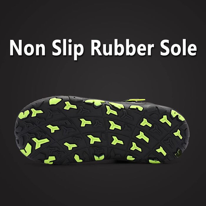 Дитячі трекінгові черевики FLIOZY - чорні, дихаючі, з антиковзкою підошвою, розмір 28 EU